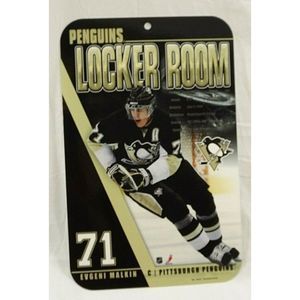 Pittsburgh Penguins Locker Room Sign # 71 Malkin